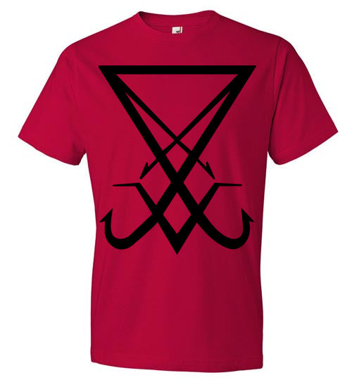 Sigil of Lucifer (white or red tee versions) - Strange and Unusual Co.