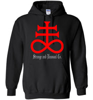 Leviathan Cross Hoodie (red) - Strange and Unusual Co.