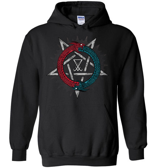 Ouroboros with Sigil of Lucifer Hoodie - Strange and Unusual Co.